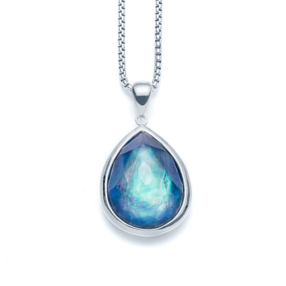 Luminous Shore Teardrop Necklace