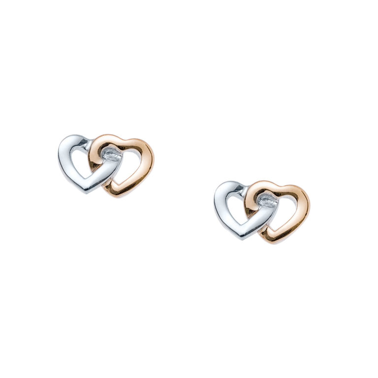 Together Heart Stud Earrings