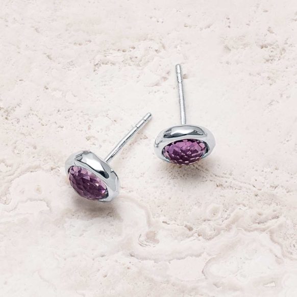 Amethyst Poolside Stud Earrings Flavor