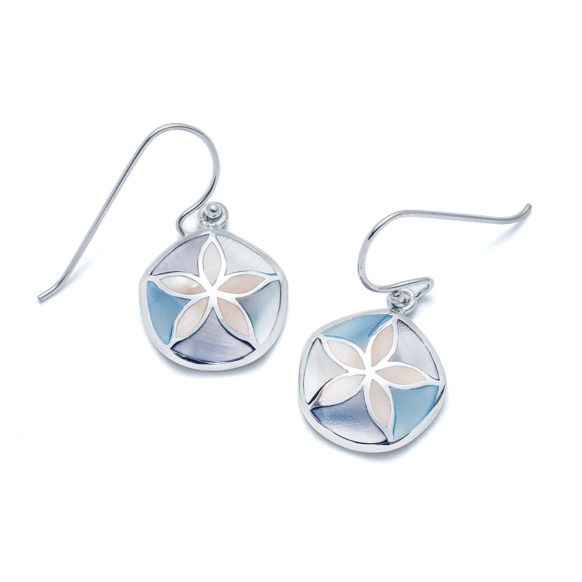 Capri Sand Dollar Earrings in Sterling SIlver