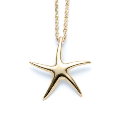 Wavecrest Starfish 14k Gold Necklace