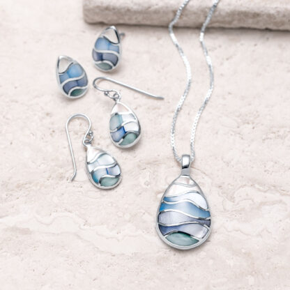 Capri Ocean Drop Earrings - Image 2
