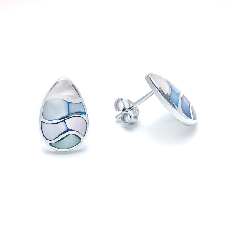 Capri Ocean Drop Stud Earrings