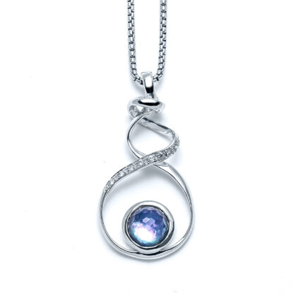 Luminous Shore Ciega Ribbon Necklace
