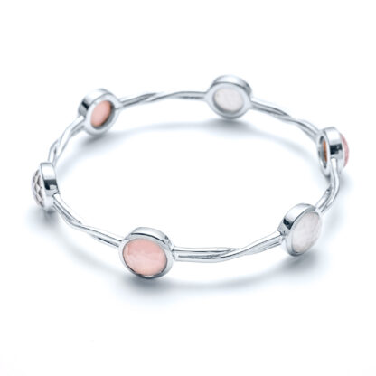 Pink Orchid & Radiant Pearl Bangle