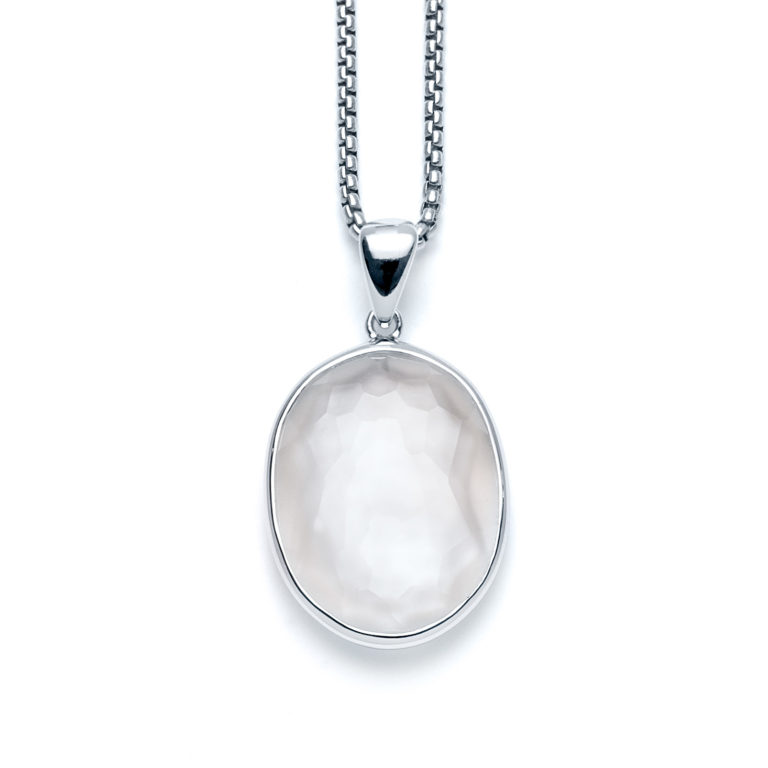 Radiant Pearl Oval Necklace