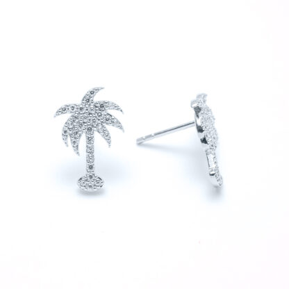 Radiant Palm Tree Stud Earrings