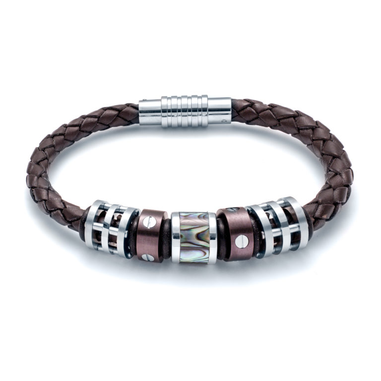 Abalone Screw Link Bracelet