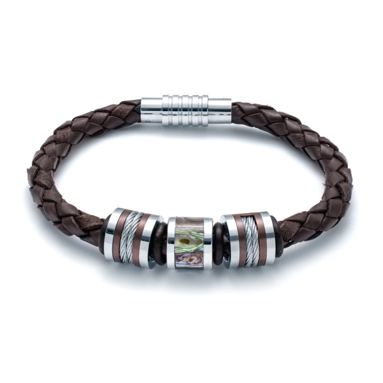 Abalone Dual Cable Bracelet