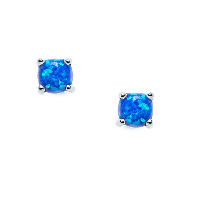 Blue Opal Essential Stud Earrings