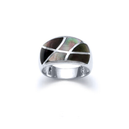 Dark Mother of Pearl Ring