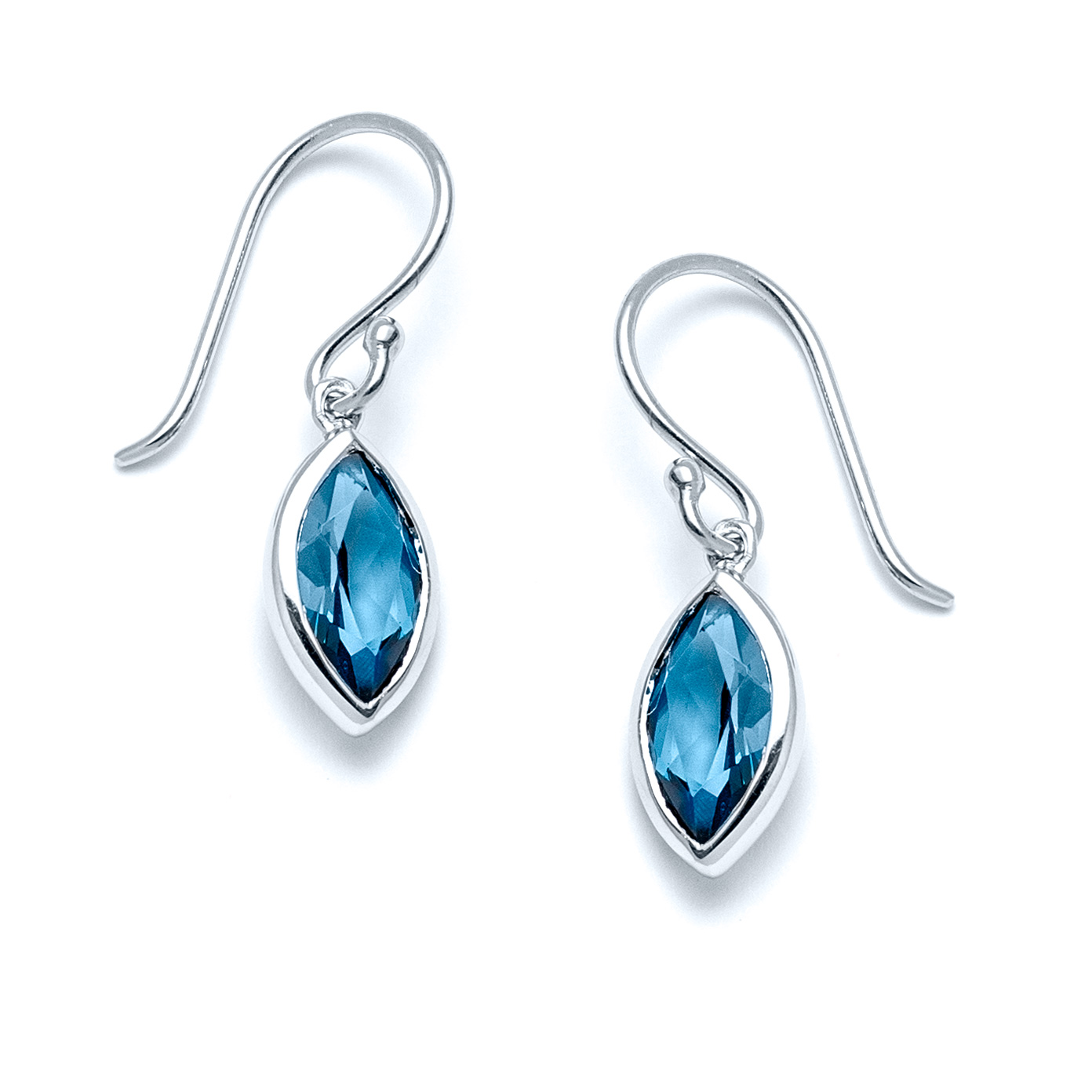 London Blue Topaz Marquise Earrings | Landing Company