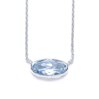 Sky Blue Topaz Cabana Necklace