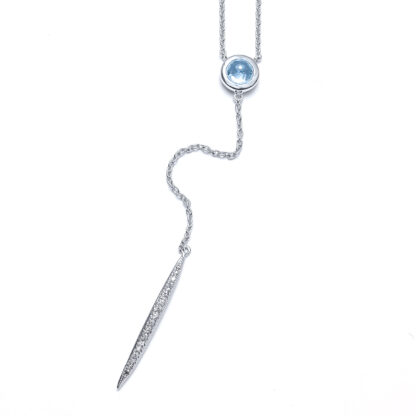 Sky Blue Topaz Y-Necklace