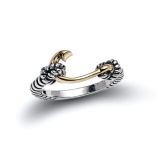Two-tone Fish Hook Ring