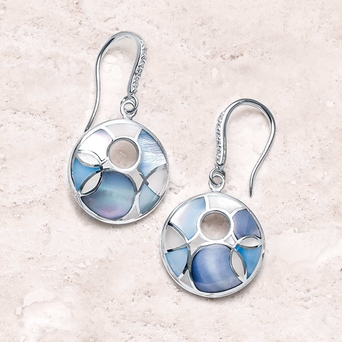 Capri Eclipse Earrings in Sterling Silver - Landing Company