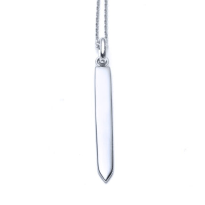Bar Charm Silver Necklace