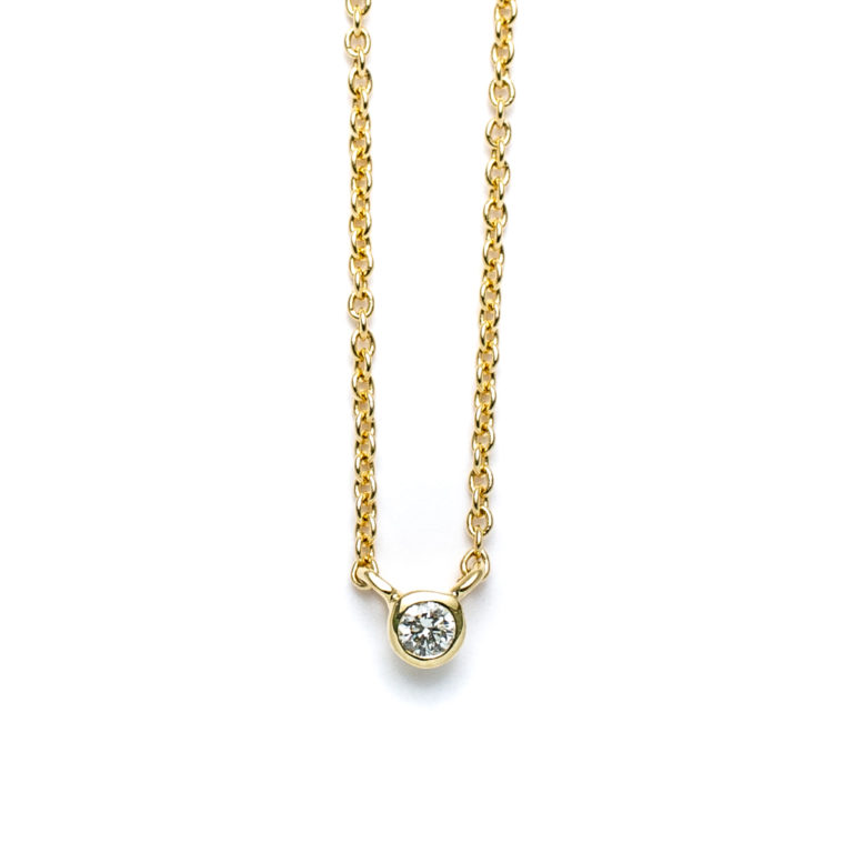 Micro Round Diamond Necklace