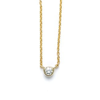 Small Round Diamond Necklace