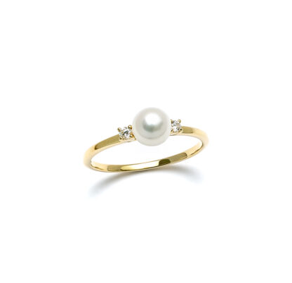 Pearl & Diamond Ring