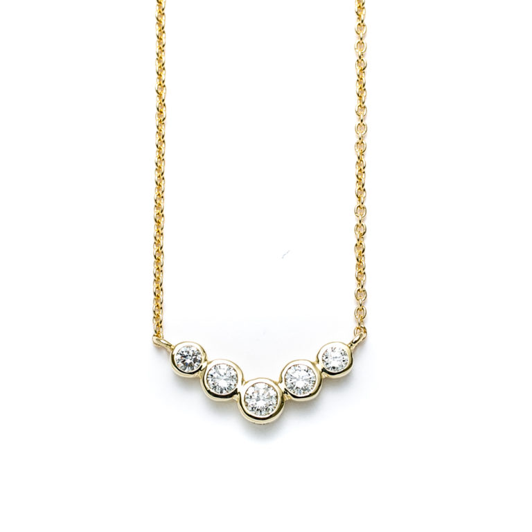 5-Stone Diamond Necklace