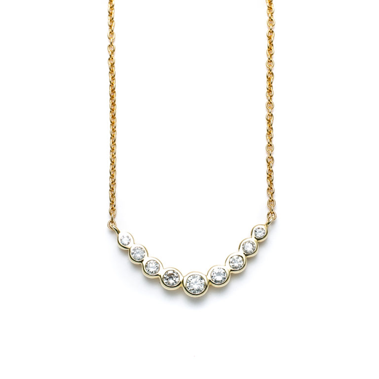 7 Stone Diamond Necklace