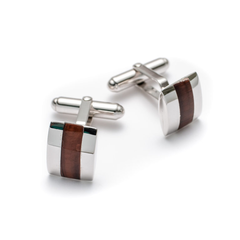 Elements Red Tiger's Eye Cufflinks