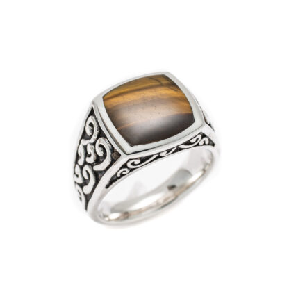 Elements Tiger's Eye Signet Ring