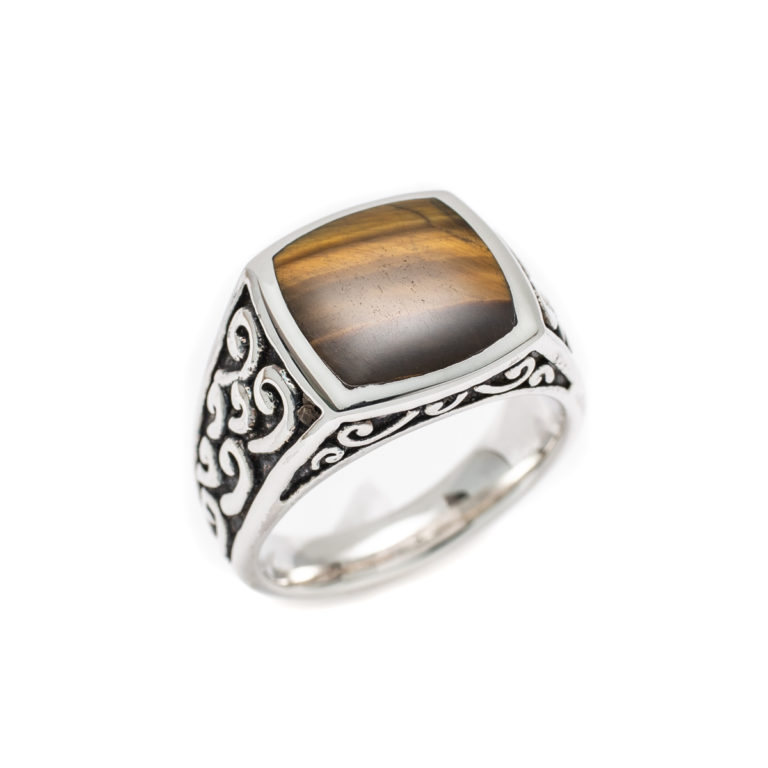 Elements Tiger's Eye Signet Ring