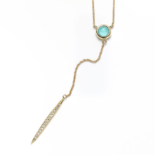 [Julie Vos] Laguna Demi Link Necklace-Gold main image 1
