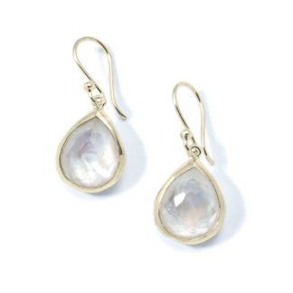 GD-LK-058 Radiant Pearl Teardrop In Gold