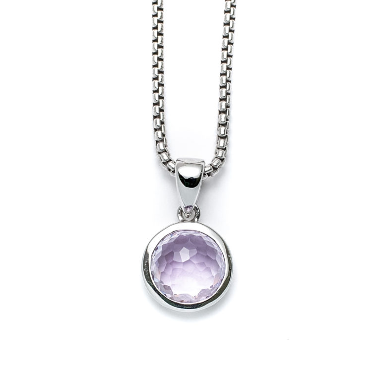 Amethyst Round Necklace