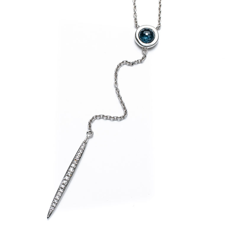London Blue Topaz Y-Necklace