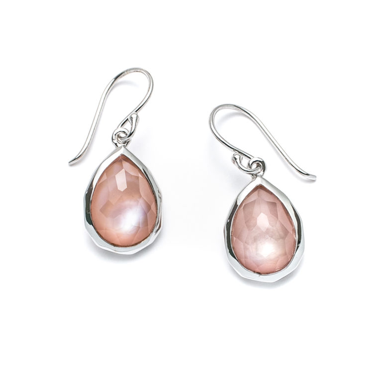 Pink Orchid Mini Teardrop Earrings