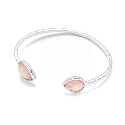Pink Orchid Teardrop Cuff