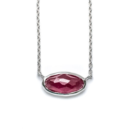 Ruby Rough Cut Cabana Necklace