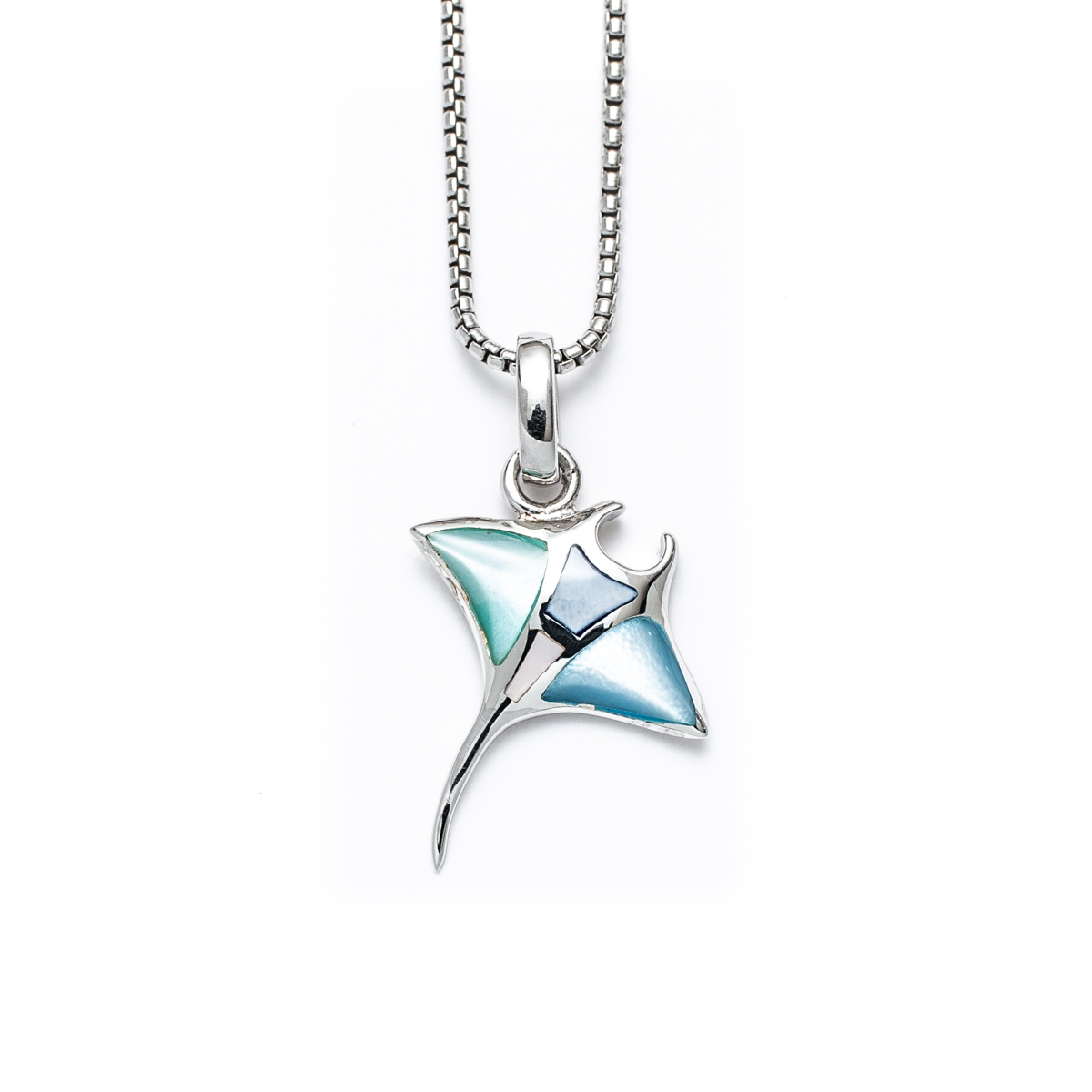Silver Ray Necklace 