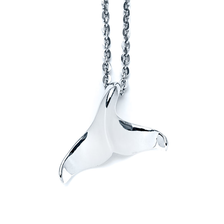 Maritime Whale Tail Petite Necklace
