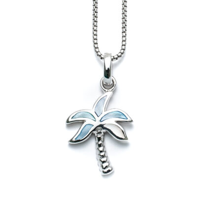 Capri Palm Tree Charm Necklace