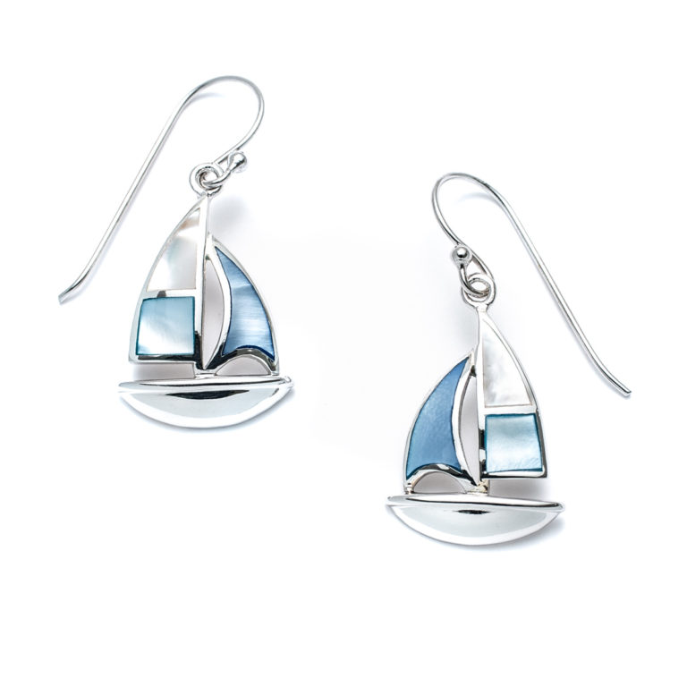 Capri Sail Boat Earrings