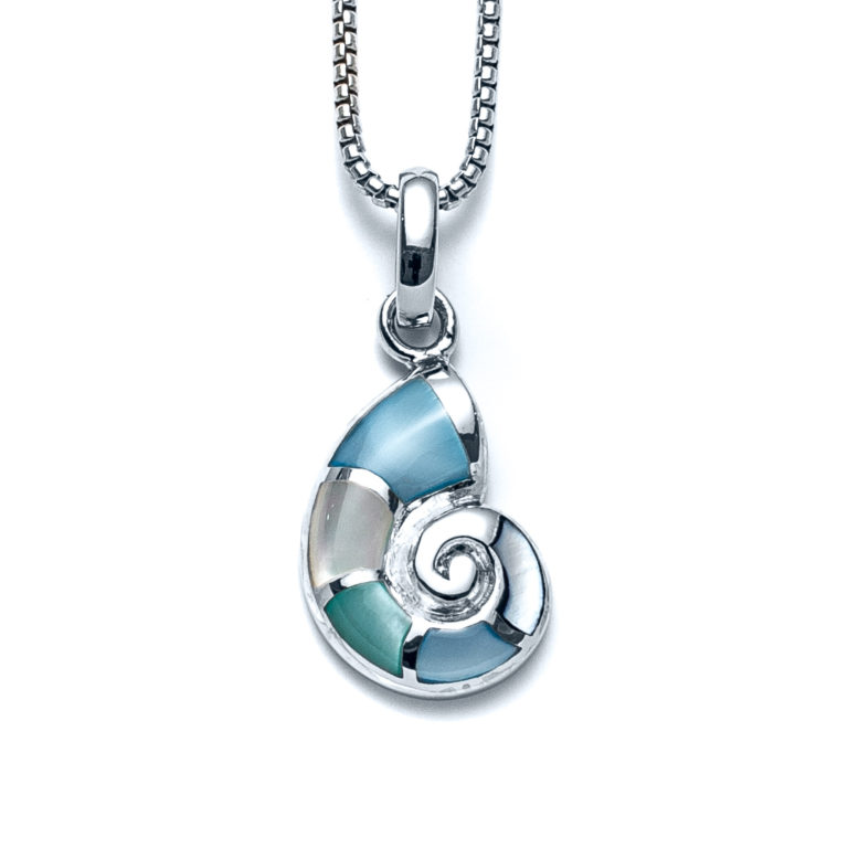 Capri Nautilus Shell Charm Necklace