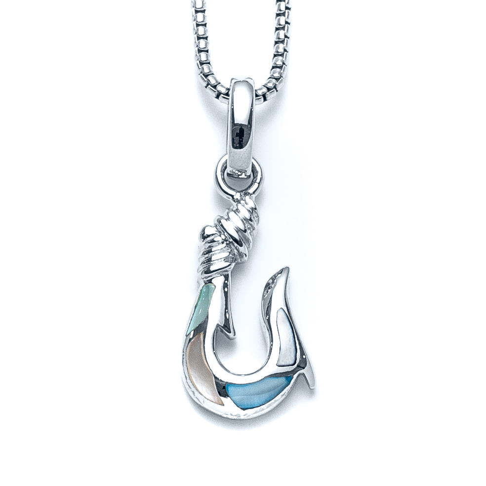 Capri Fish Hook Charm Necklace