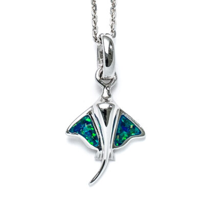Blue Opal Coral Shallows Stingray Necklace
