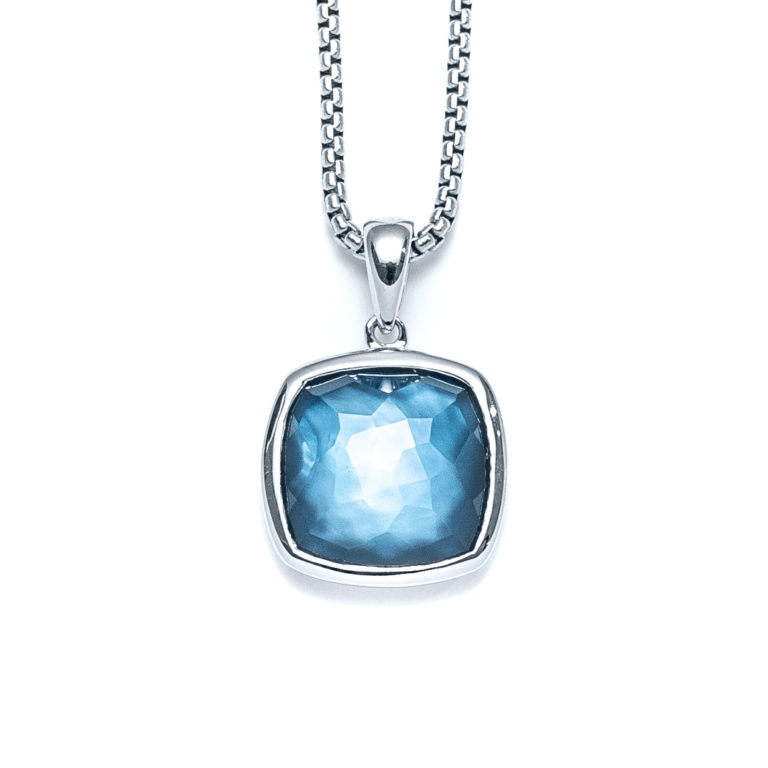 Atlantic Square Cushion Necklace