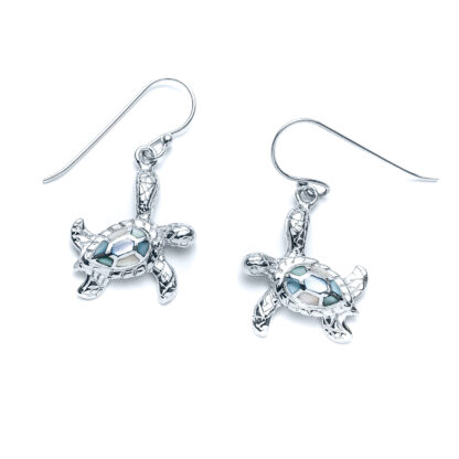 Capri Sideways Sea Turtle Earrings
