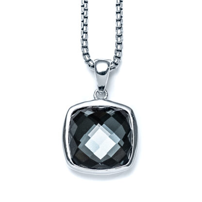 Midnight Shore Square Cushion Necklace
