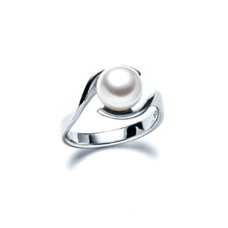 Brushed Pearl Ring