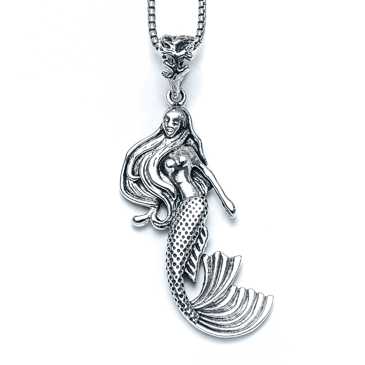 Atlantis Mermaid Necklace in Sterling Silver - Landing Company