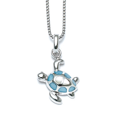 Capri Turtle Charm Necklace