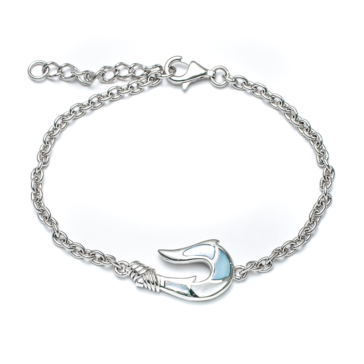 Capri Sea Turtle Link Bracelet in Sterling Silver - Landing Company